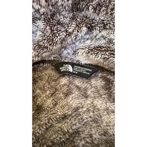 The North Face Women's Fleece Jacket Size M Gray Blk Soft Zip Pockets Thumbholes - Picture 8 of 8